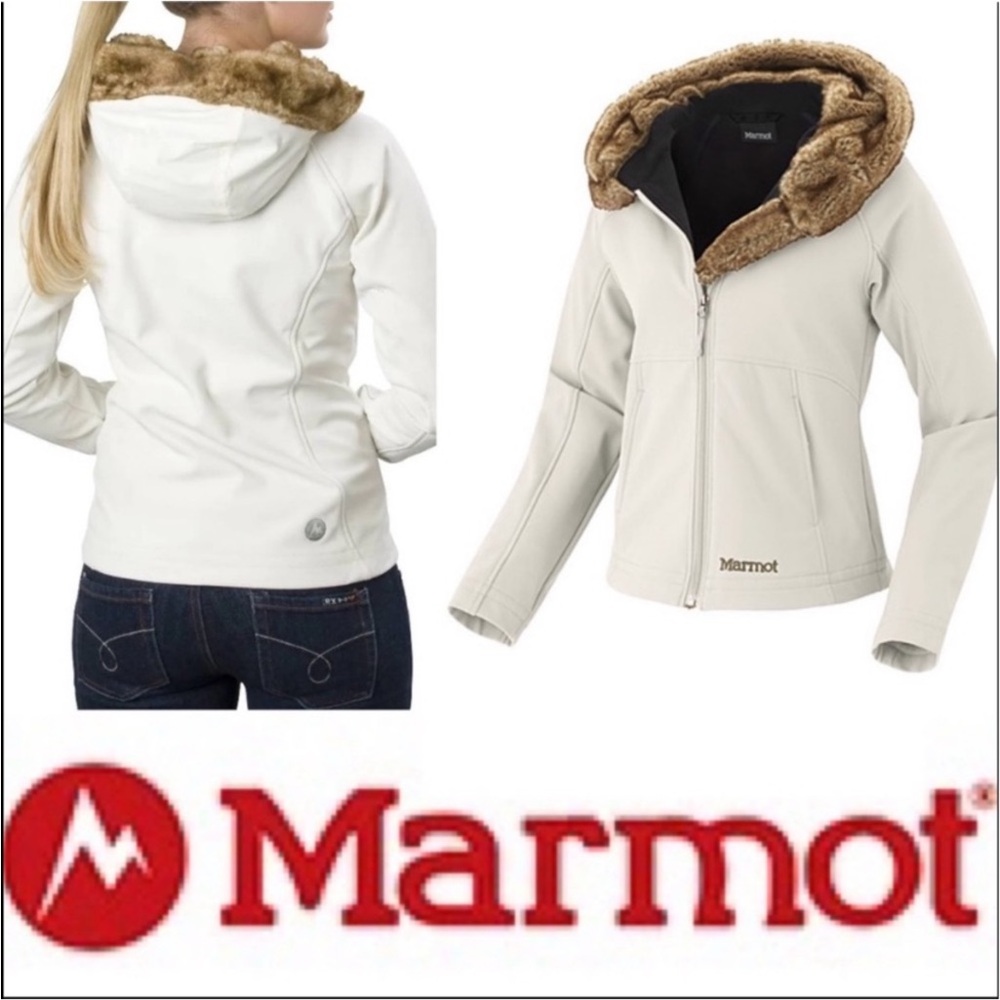 Marmot Creme Colored furlong jacket large